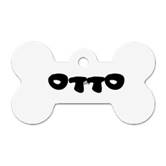 Otto name tag - Dog Tag Bone (Two Sides)