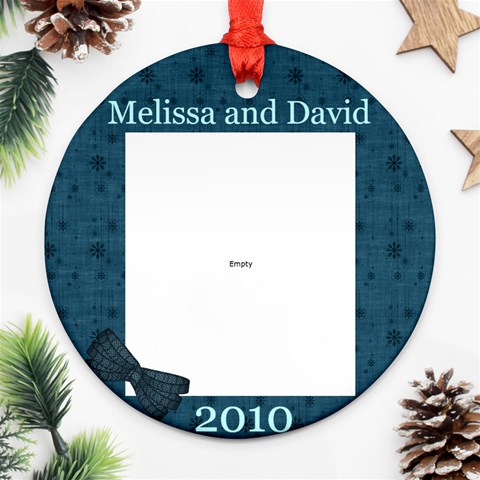 Mel And David 2010 Ornament By Melissa Front