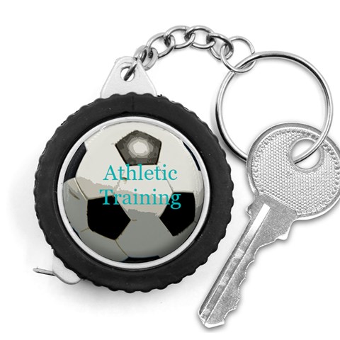 Soccer Tape Measure Key Chain By Melissa Front