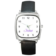 watch - jasmine - Square Metal Watch