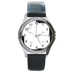 Daddy s watch - Round Metal Watch