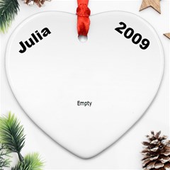 Julia 2009 - Heart Ornament (Two Sides)