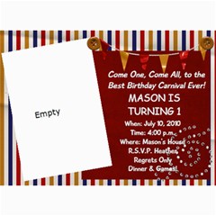 Mason s 1st b-day - 5  x 7  Photo Cards