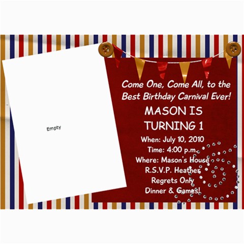 Mason s 1st B 7 x5  Photo Card - 6