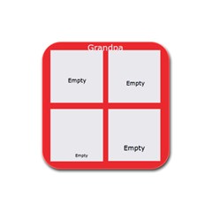 coaster - Rubber Square Coaster (4 pack)