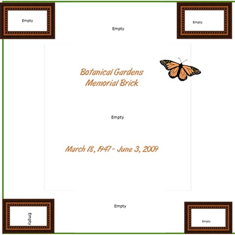 Ann s Brick/botanical Gardens By Janice 12 x12  Scrapbook Page - 1