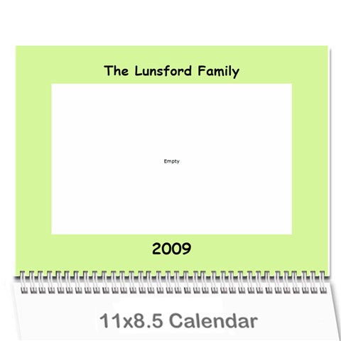 Family Calendar By Melinda Cover