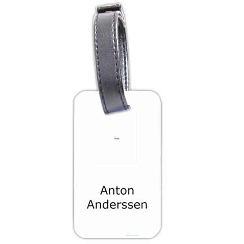 English Teddy Bear Bag Tag By Anton Anderssen Front