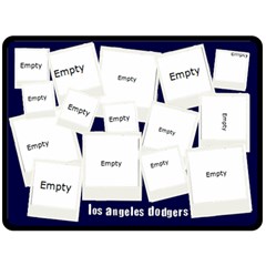 dodgers - 80  x 56  Fleece Blanket (Large)