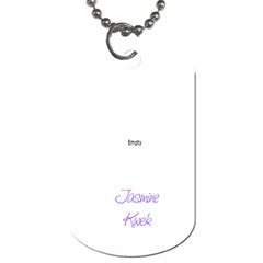 DT Jasmine - Dog Tag (One Side)