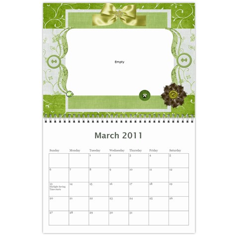 2011 Calendar Kit By Kristina Narz Mar 2011