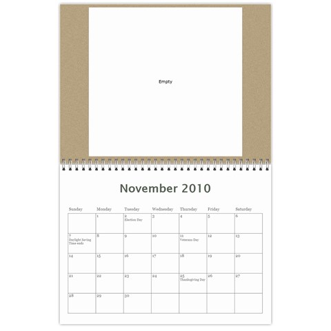 Dave Calendar By Lily Hamilton Nov 2010