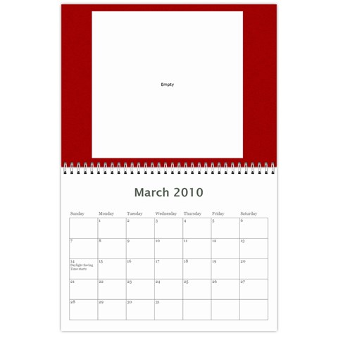 Dave Calendar By Lily Hamilton Mar 2010