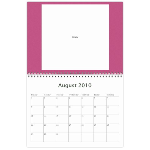 Dave Calendar By Lily Hamilton Aug 2010