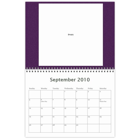 Dave Calendar By Lily Hamilton Sep 2010