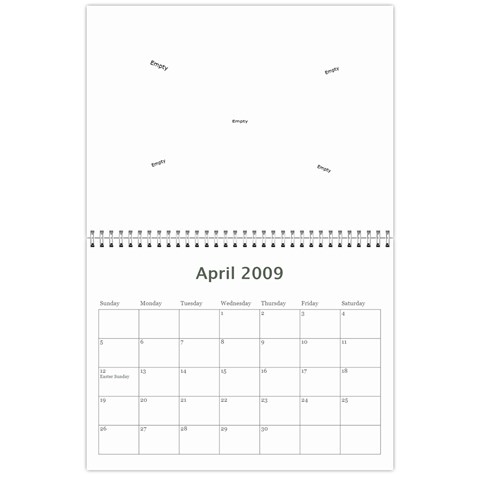 Calendar By Lydia Henning Apr 2009