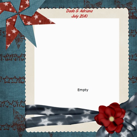 July2010dado By Renee 8 x8  Scrapbook Page - 1