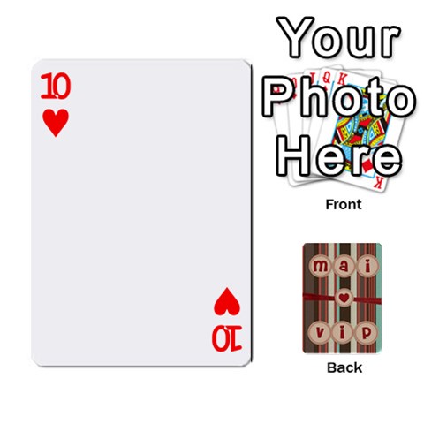 Playcard By Vipavee Ningsanond Front - Heart10