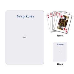 07/06/2010 Greg with text - Playing Cards Single Design (Rectangle)