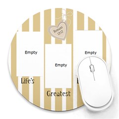 Life s Greatest Blessings - Collage Round Mousepad