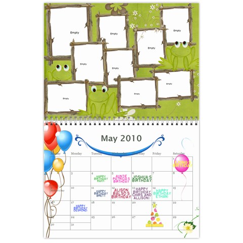 My 18m Calendar By Jem May 2010