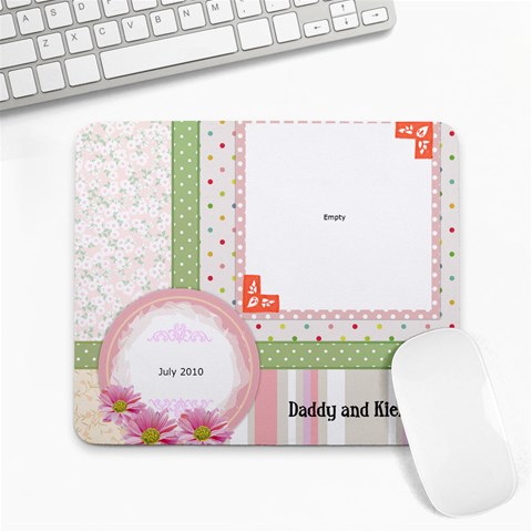Daddy And Kiera By Andrea Veilleux 9.25 x7.75  Mousepad - 1