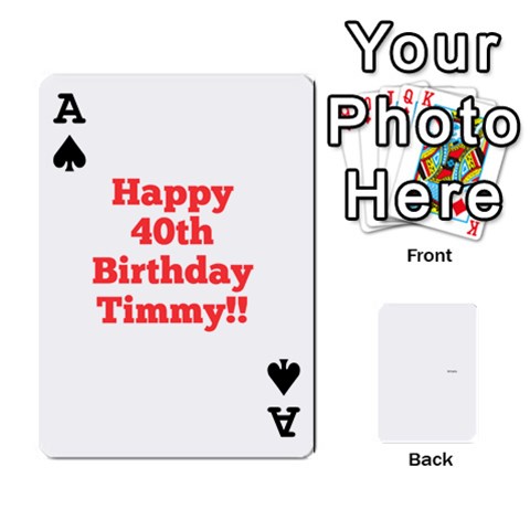 Ace Timmy Cards By Kelly Corder Front - SpadeA