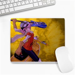 Haruko on Her Vespa - Large Mousepad