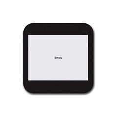 chili peppers coasters - Rubber Coaster (Square)