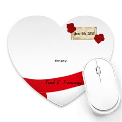 Ted and Tracy - Heart Mousepad