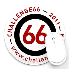 Challenge66 Charity Mousepad www.challenge66.org - Round Mousepad
