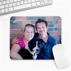 cutest mousepad ever - Large Mousepad