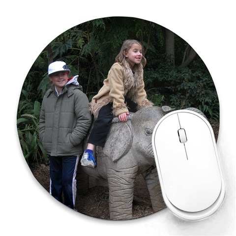 Kids By Nicole Bradshaw 8 x8  Round Mousepad - 1