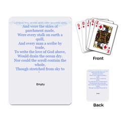 The love of God playing cards - Playing Cards Single Design (Rectangle)