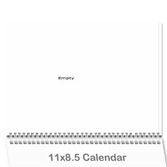wedding calender - Wall Calendar 11  x 8.5  (12-Months)