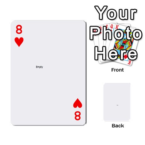 Playing Cards By Pauline Front - Heart8