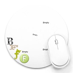 bfff - Collage Round Mousepad