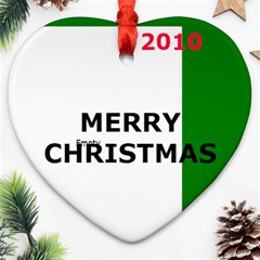 xmas - Heart Ornament (Two Sides)