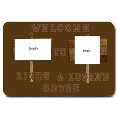 logan and lindy door mat - Large Doormat