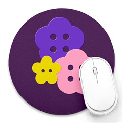 Beverly s Masterpiece - Collage Round Mousepad