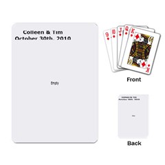 Wedding card - Playing Cards Single Design (Rectangle)