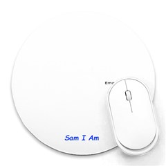 Sam I Am - Collage Round Mousepad