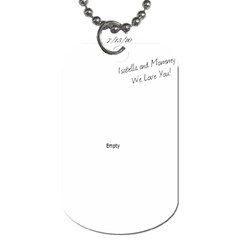 Dog tag for Josh=) - Dog Tag (Two Sides)