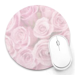 flower - Collage Round Mousepad