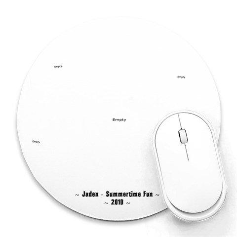 Jadens Mousepad By Kelly Carvell 8 x8  Round Mousepad - 1