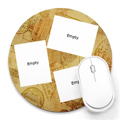 My three kiddos - Collage Round Mousepad