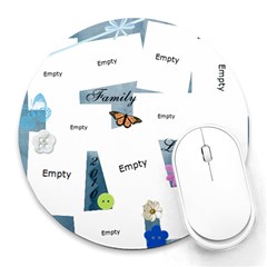 my mouse pad 2 - Collage Round Mousepad