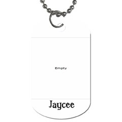 jaycee dog tag - Dog Tag (One Side)