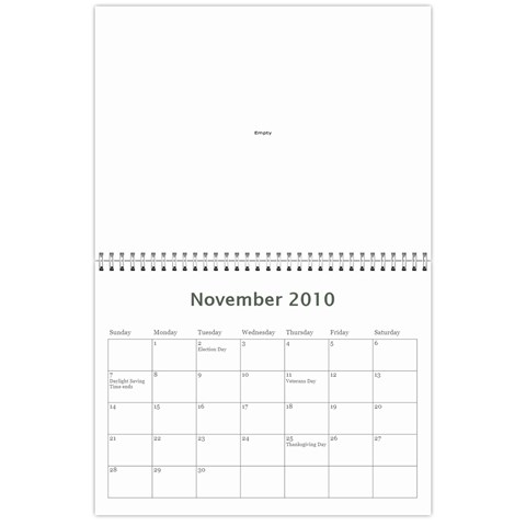 Janet Calendar By Beth Anderson Nov 2010