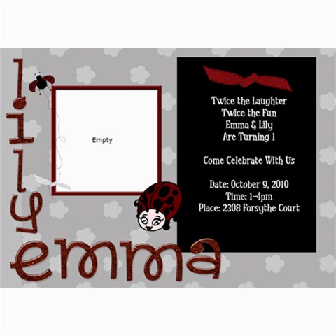 Lil And Em By Laureen 7 x5  Photo Card - 8
